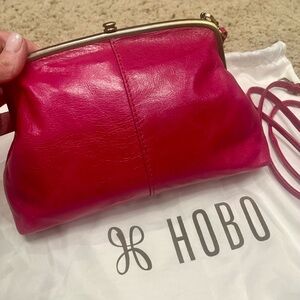 HOBO Vibrant Fuscia Leather Hobo Bag